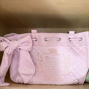 Juicy Couture Light Pink Quilted Tote Dreamer